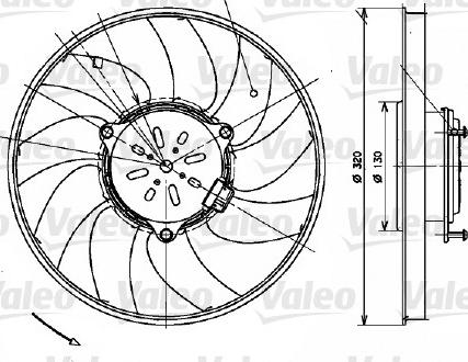 Valeo 696082 - Ventilátor, motorhűtés parts5.com