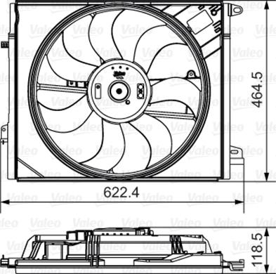 Valeo 696882 - Fan, radiator parts5.com