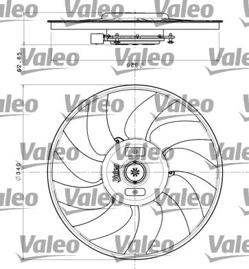 Valeo 696349 - Вентилатор, охлаждане на двигателя parts5.com