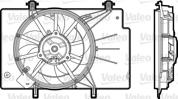 Valeo 696344 - Fan, radiator parts5.com