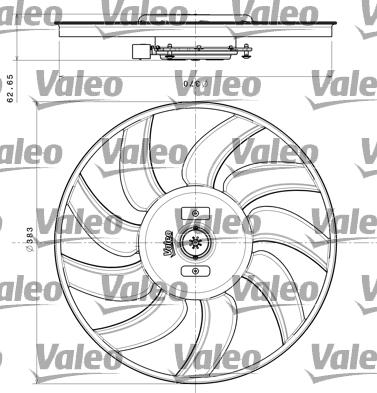 Valeo 696350 - Ventilador, refrigeración del motor parts5.com