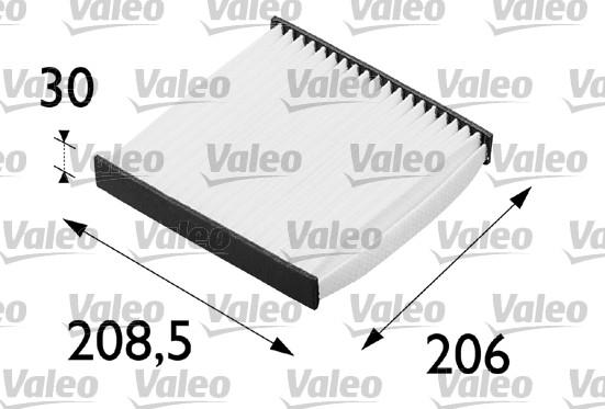 Valeo 698594 - Фильтр воздуха в салоне parts5.com