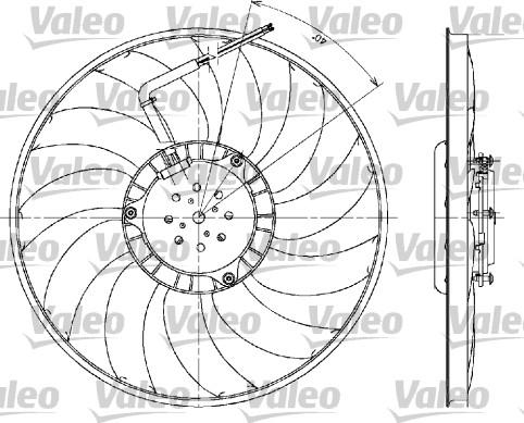 Valeo 698610 - Ventilator, hlađenje motora parts5.com