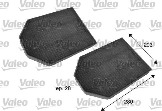 Valeo 698791 - Фильтр воздуха в салоне parts5.com