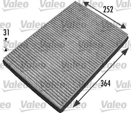 Valeo 698744 - Filtro, aire habitáculo parts5.com