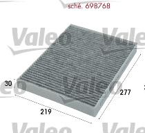 Valeo 698768 - Filtru, aer habitaclu parts5.com