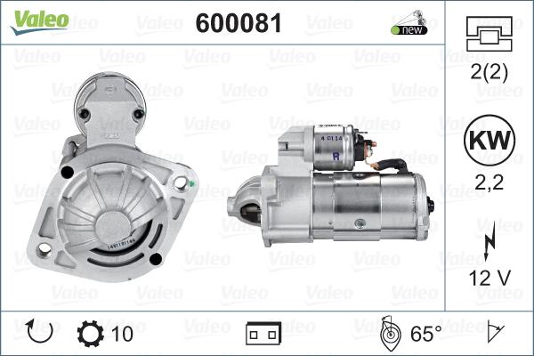 Valeo 600081 - Starter parts5.com