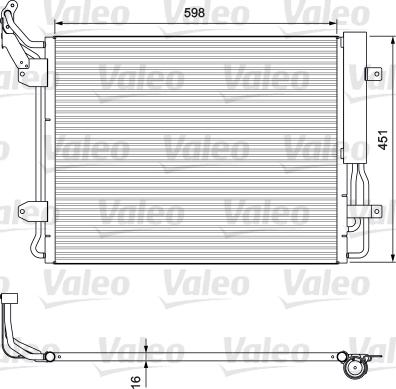 Valeo 814091 - Condensador, aire acondicionado parts5.com