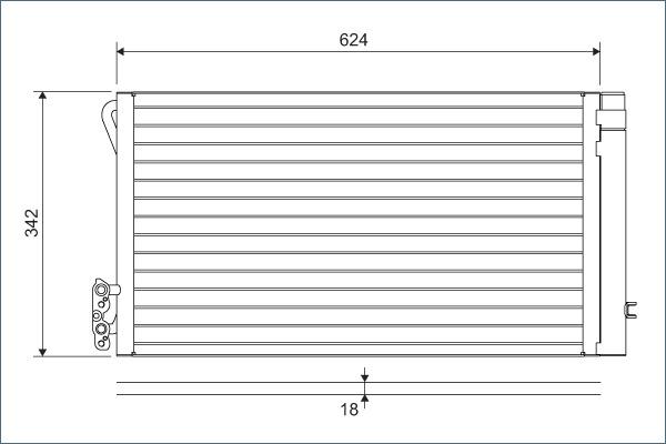 Valeo 814012 - Condenser, air conditioning parts5.com