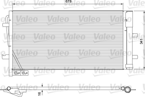 Valeo 814169 - Kondenzátor, klíma parts5.com