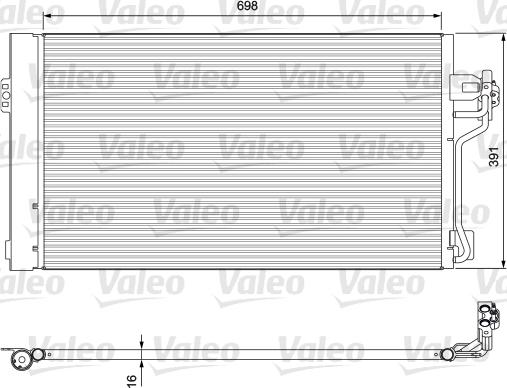 Valeo 814391 - Skraplacz, klimatyzacja parts5.com