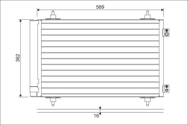 Valeo 814366 - Συμπυκνωτής, σύστ. κλιματισμού parts5.com