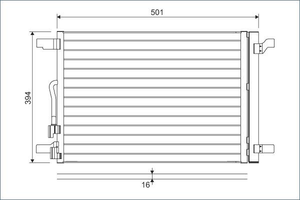 Valeo 814301 - Συμπυκνωτής, σύστ. κλιματισμού parts5.com