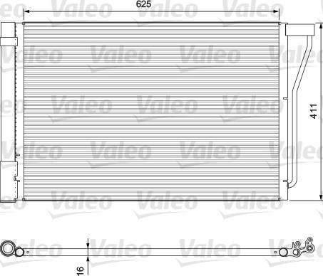 Valeo 814388 - Condensator, climatizare parts5.com