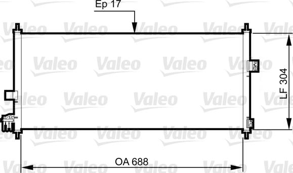 Valeo 814328 - Condensador, aire acondicionado parts5.com