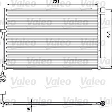 Valeo 814379 - Condensador, aire acondicionado parts5.com