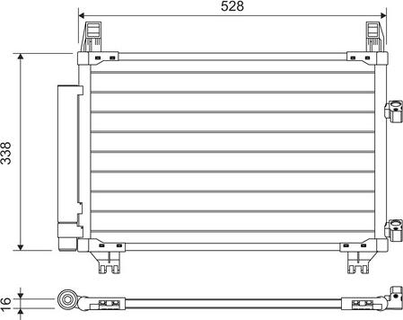 Valeo 814223 - Кондензатор, климатизация parts5.com