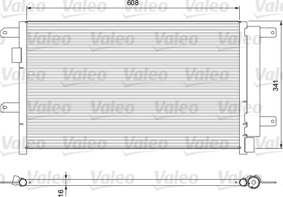 Valeo 815089 - Kondenzator, klimatska naprava parts5.com