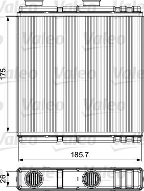 Valeo 811543 - Výměník tepla, vnitřní vytápění parts5.com