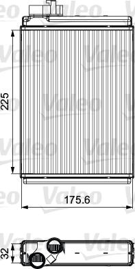 Valeo 811507 - Radiador de calefacción parts5.com