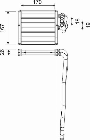 Valeo 811510 - Heat Exchanger, interior heating parts5.com