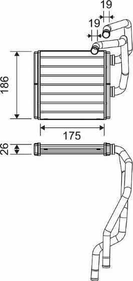 Valeo 811511 - Schimbator caldura, incalzire habitaclu parts5.com