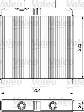 Valeo 811539 - Radiador de calefacción parts5.com