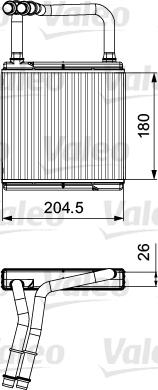 Valeo 811526 - Wärmetauscher, Innenraumheizung parts5.com