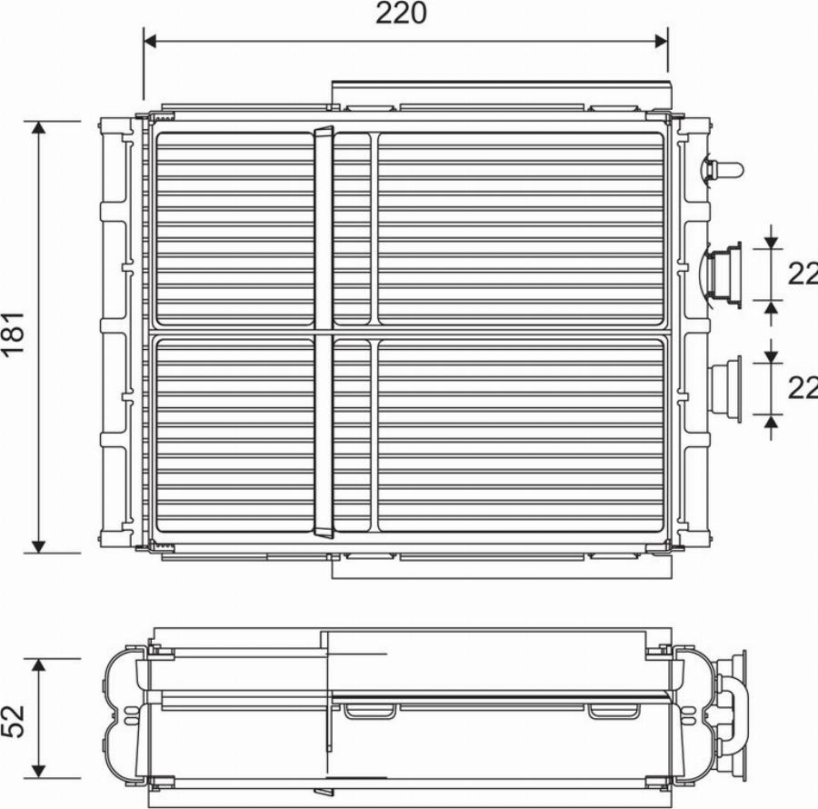 Valeo 811656 - Heat Exchanger, interior heating parts5.com