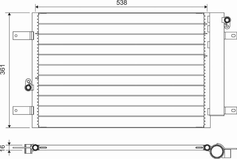 Valeo 818004 - Condensador, aire acondicionado parts5.com