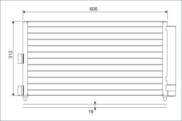 Valeo 818021 - Condensator, climatizare parts5.com