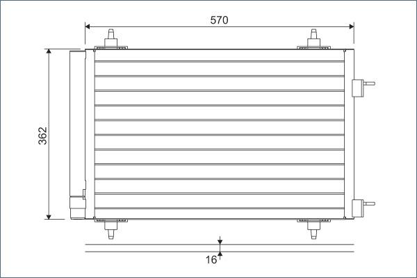 Valeo 818170 - Lauhdutin, ilmastointilaite parts5.com