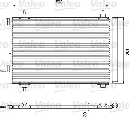 Valeo 818171 - Lauhdutin, ilmastointilaite parts5.com