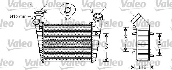 Valeo 818720 - Интеркулер, теплообменник турбины parts5.com