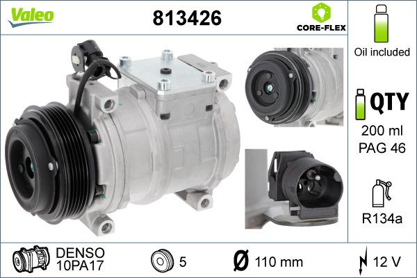 Valeo 813426 - Kompresor, klima-uređaj parts5.com