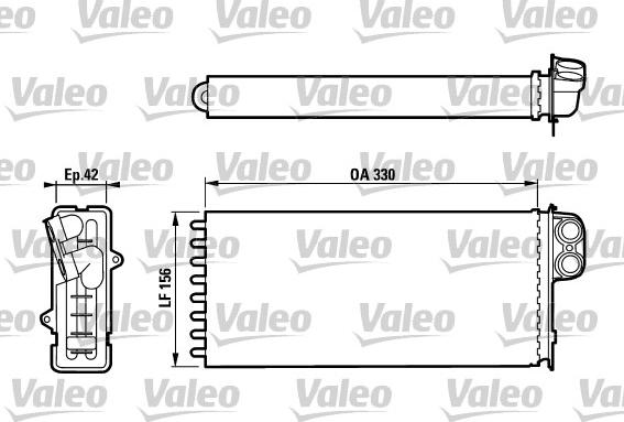 Valeo 812128 - Radiador de calefacción parts5.com