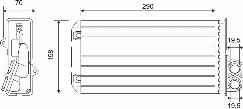 Valeo 812212 - Schimbator caldura, incalzire habitaclu parts5.com