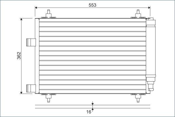 Valeo 817526 - Lauhdutin, ilmastointilaite parts5.com