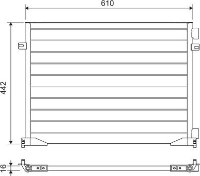 Valeo 817644 - Конденсатор кондиционера parts5.com