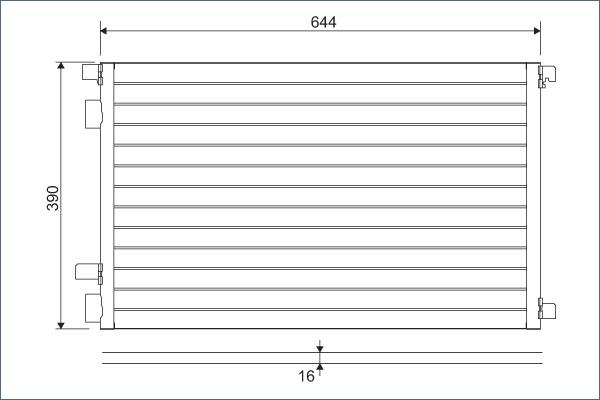 Valeo 817608 - Συμπυκνωτής, σύστ. κλιματισμού parts5.com