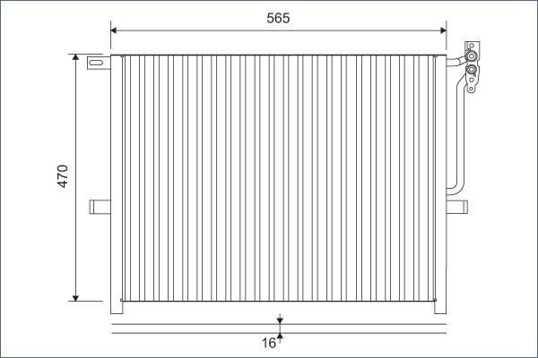 Valeo 817383 - Condensador, aire acondicionado parts5.com