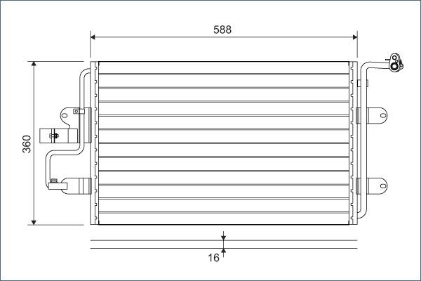 Valeo 817244 - Condenser, air conditioning parts5.com