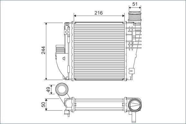 Valeo 822927 - Intercooler, compresor parts5.com