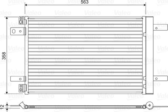 Valeo 822550 - Condensator, climatizare parts5.com