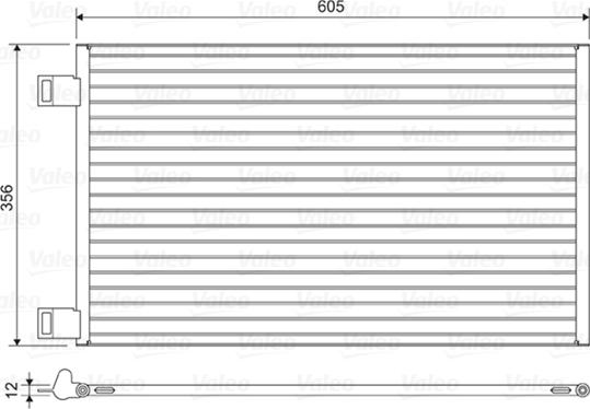 Valeo 822553 - Condensator, climatizare parts5.com