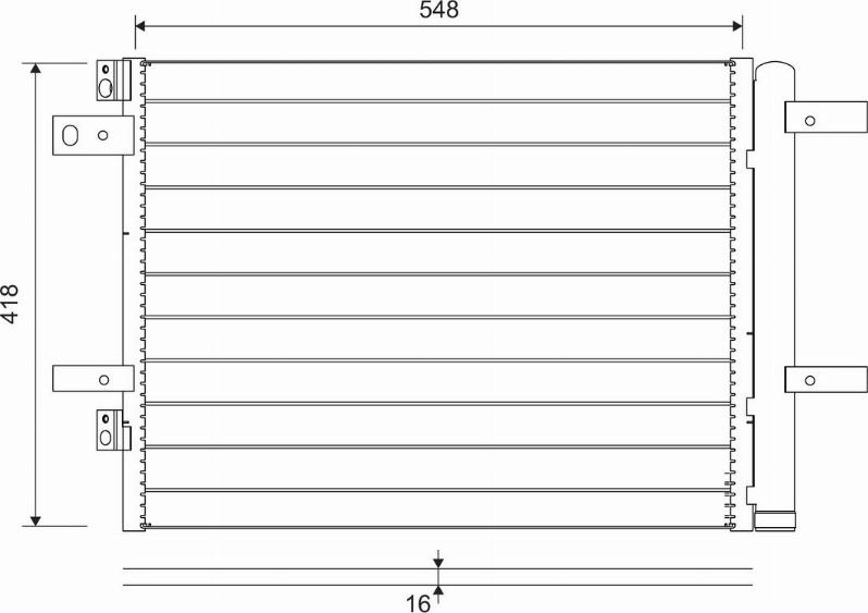 Valeo 822564 - Condensator, climatizare parts5.com