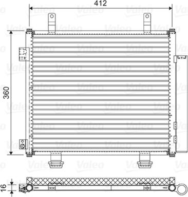 Valeo 822573 - Condensador, aire acondicionado parts5.com