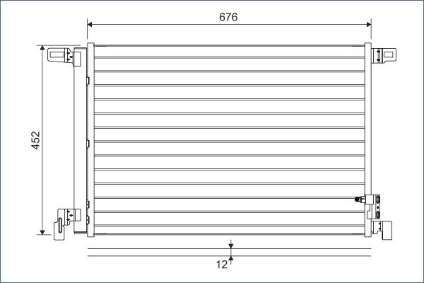 Valeo 822609 - Condensador, aire acondicionado parts5.com