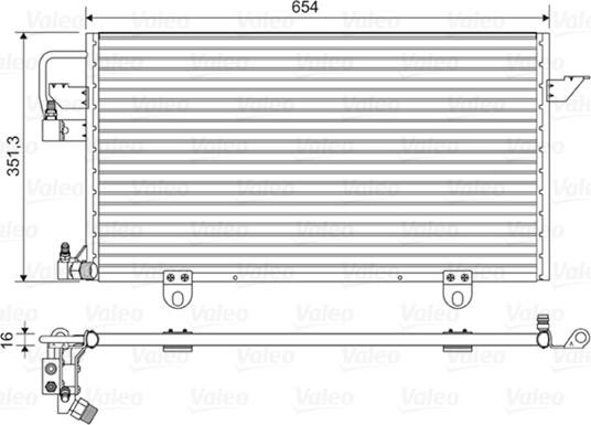 Valeo 822602 - Condensador, aire acondicionado parts5.com