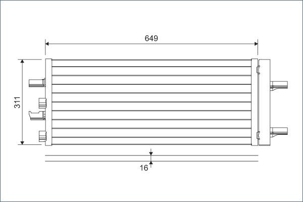 Valeo 822615 - Condensador, aire acondicionado parts5.com